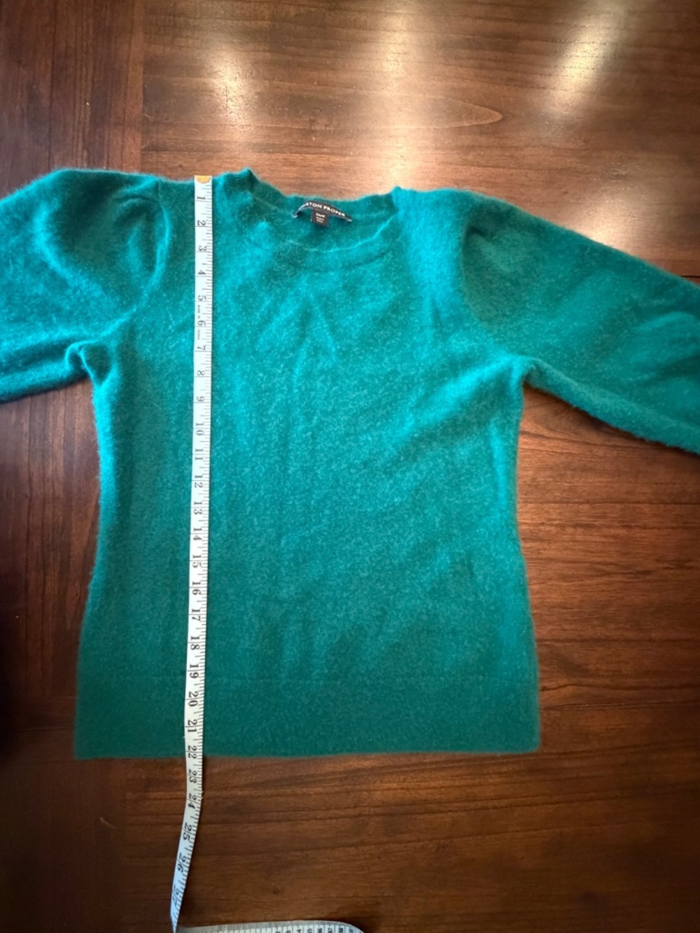 Boston Proper Cashmere Puff Sleeve Sweater, Classy Elegant, Size Medium - Picture 10 of 11